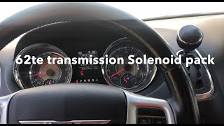 62te Trans Solenoid Pack Replacement  2012 Chrysler Town amp Country [upl. by Rofotsirk]