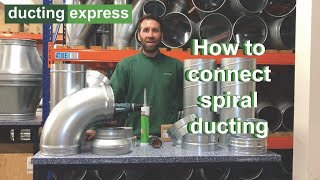 How to connect spiral ducting  Ducting Express [upl. by Lynad364]