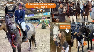 Internationaal springen Lier met 4 paarden TOP 3 klassering ✰vlog 329✰  Kristy Snepvangers [upl. by Eidnyl]