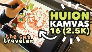 Huion Kamvas Pro 16 25K Review  Trying clip studio paint again [upl. by Biggs853]