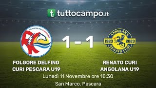 FOLGORE DELFINO CURI PESCARA ⚽️ RENATO CURI ANGOLANA [upl. by Bridie165]