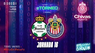 🎮 JORNADA 16 eTORNEOAP24 SANTOS VS CHIVAS [upl. by Illek]