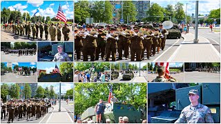 NATO Troops Celebrate Estonian Victory Day with Locals in Narva [upl. by Cassaundra]