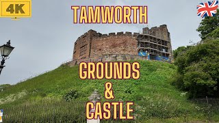 Tamworth Castle Gardens And Grounds A Walking Tour Adventure  4 K  May 2024 [upl. by Mercier]