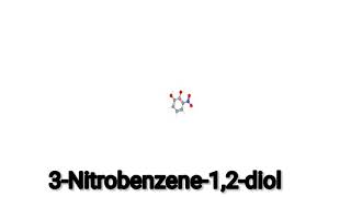 3Nitrobenzene12diol  3D projection  Organic Molecules  Organic chemistry [upl. by Hcone]