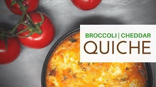 KETO Broccoli amp Cheddar Quiche  Gluten  Grain Free  Nut Free [upl. by Schaab]