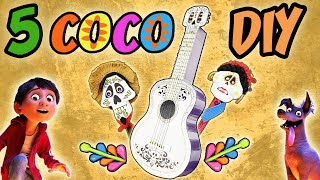 5 DIY COCO SCHOOL SUPPLIES  GUITAR PENCIL CASE DISNEY  aPasos Crafts DIY [upl. by Otina607]