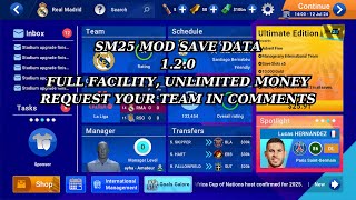 SM 25 mod save data v 120 FULL FACILITY  UNLIMITED MONEY 1 [upl. by Eninnaej]