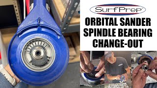 Orbital Sander  Spindle Bearing Replacement [upl. by Karlens]