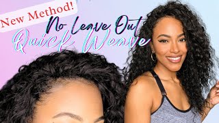 NO LEAVE OUT Quick Weave NEW METHOD  Jasmine Defined [upl. by Blus87]