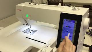 Always In Stitches Janome 500e embroidery machine tutorial [upl. by Kcirrek]