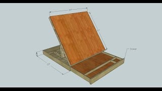 Portable drafting  drawing table [upl. by Ynabla]