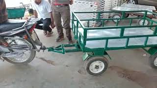 बाइक ट्रेलर Bike Trailer Mfg Kaushik Panchal Vijapur Gujarat 9428049856 All India Transport Service [upl. by Gregrory310]