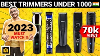 5 Best Trimmers Under 1000 in India 2023  Best Trimmers For men 2023 in India [upl. by Novyak]