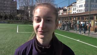 Marika Winska après R Union SG  FC Schaerbeek le 19032022 [upl. by Aivital]