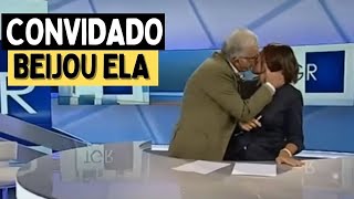 JORNALISTA É BEIJADA A FORÇA DURANTE O JORNAL [upl. by Moria315]