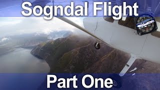 Norwegian C172 Flight  Sogndal Part 1 [upl. by Rockey160]