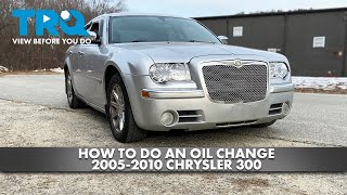 How To Change Oil 20052010 Chrysler 300 [upl. by Jaala362]