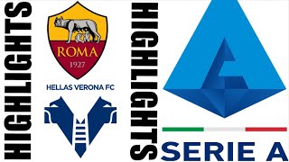 Hellas Verona 32 AS Roma Highlights  Serie A 20242025 [upl. by Noda]