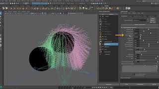 Ornatrix Maya V2 Hair Simulation and Collisions  P2 English Spanish Русский [upl. by Moran]