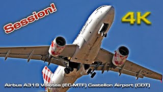 Spotting Castellon Airport CDT Volotea A319 Training Session [upl. by Jory700]