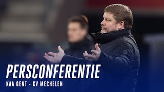 🎙 Persconferentie na KAA Gent  KV Mechelen [upl. by Aenea405]