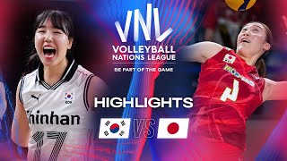 🇰🇷 KOR vs 🇯🇵 JPN  Highlights  Week 3  Womens VNL 2024 [upl. by Iru]