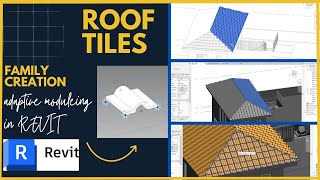 New Villa Project In Revit Part 07 how to create Roof tiles  Headroom  Revit Family [upl. by Ahsitan714]