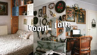 Dark Cottagecore Bedroom Makeover  TOUR  dark academia witchy vibes [upl. by Massiw]