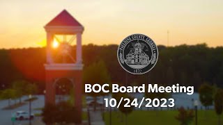 BOC Board Meeting  10242023 [upl. by Pfeifer]