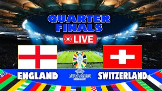 🔴LIVE  ENGLAND vs SWITZERLAND  UEFA EURO 2024  Full Match All Goals  PES Gameplay Video [upl. by Hertz180]