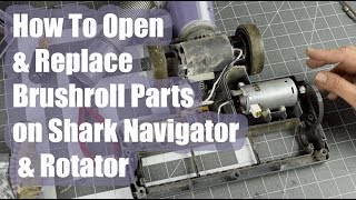 How To Open A Shark Navigator  Rotator Brush Roll Motor amp Replace Repair circuit board wires [upl. by Gentille]