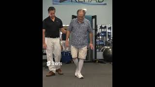 IMPROVE SHUFFLING GAIT WITH THIS SIMPLE EXERCISE physiotherapy seniorstrength improvebalance [upl. by Ahsaei]