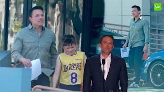 Ben Affleck steps out with son after sparking plastic surgery speculation at Tom Brady roast [upl. by Sheline798]