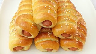 Sausage Bread Rolls Recipe  Easy Sausage Bread  How To Make Homemade Sausage Rolls [upl. by Niram]