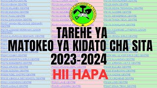 TAREHE YA MATOKEO YA KIDATO CHA SITA 20232024 HII HAPAJINSI YA KUTAZAMA MATOKEO YA FORM SIX 2023 [upl. by Hnah]