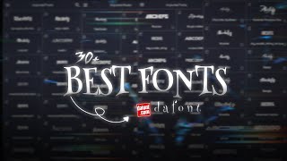 30 popular fonts for editing  fonts pack  dafont [upl. by Iron]