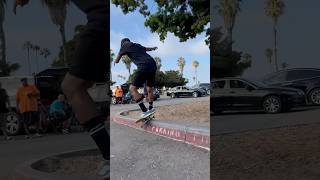 Anthony Oglesby gliding a Feeble Grind to Fakie 🎥 DannyMercado curbwarz [upl. by Tayib]