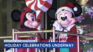 Magnificent Mile Lights Festival Parade brings holiday magic to downtown Chicago [upl. by Eisserc671]