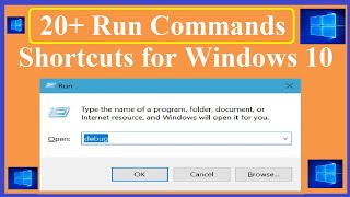 20 Useful Run Command Shortcuts for Windows [upl. by Enirak]