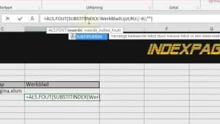 Excel Maak Een Automatische IndexPagina [upl. by Enitnatsnoc]