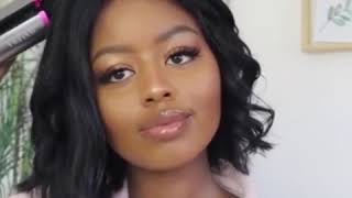 Curl Hairstyles for Black Hair using Wylera Dreamwave Cordless Hair Curler with dessielorraine [upl. by Kempe]