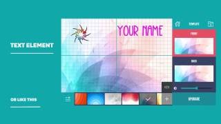 Business Card Maker amp Creator  How to use [upl. by Dorry]