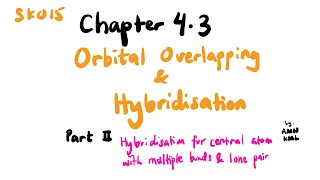 Hybridisation  Central Atom with Multiple Bonds and Lone Pair  SDS SK015 Chapter 43 Part II [upl. by Rillis]