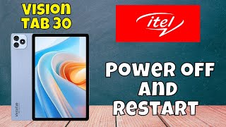 How to Power off and Restart itel Vision tab 30 [upl. by Brnaby]