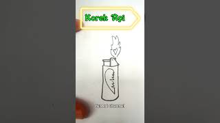 Easy draw gas lighter drawing art sketch shorts trending howtodraw easydrawing draw doodle [upl. by Odarnoc]