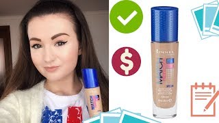 Rimmel London Match Perfection Foundation Ivory 100  Review [upl. by Ladnik]