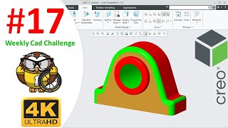 Weekly CAD Challenge 17  creo [upl. by Kim]