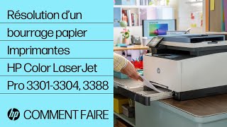 Comment résoudre un bourrage papier  Imprimantes HP Color LaserJet Pro 32013204 3288  HP Support [upl. by Bergess]