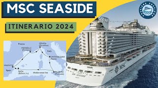 MSC Seaside Itinerario stagione 2024 [upl. by Dinin]